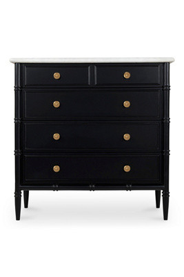 Eleanor Marble Top Five-Drawer Dresser | Anthropologie (US)