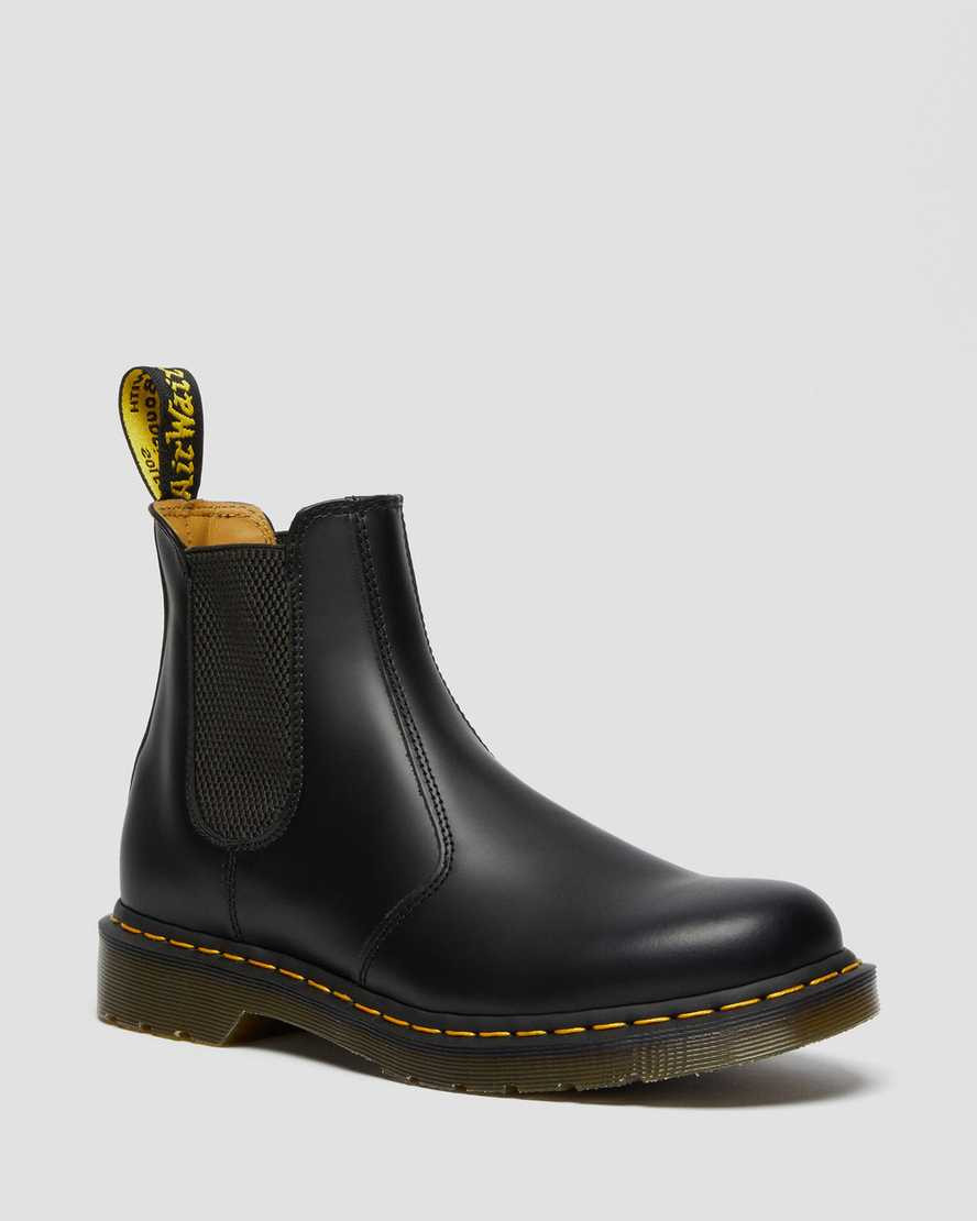 DR MARTENS 2976 Yellow Stitch Smooth Leather Chelsea Boots | Dr Martens (UK)