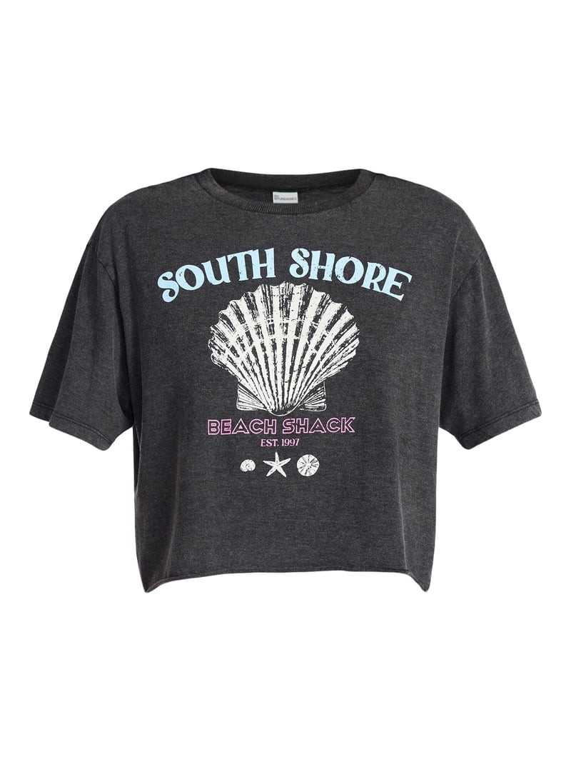 No Boundaries Boxy Cropped Graphic Tee, Women's XXS-XXL | Walmart (US)