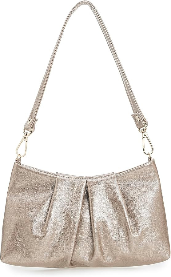 CHARMING TAILOR Women Clutch Bag Dressy Formal Handbag Pleated PU Clutch Purse for Cocktail Prom ... | Amazon (US)