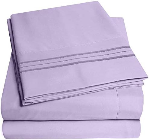 Sweet Home Full Sheet Sets Lavender - 4 Piece Bed Sheets and Pillowcase Set for Full Mattress - 1... | Amazon (US)
