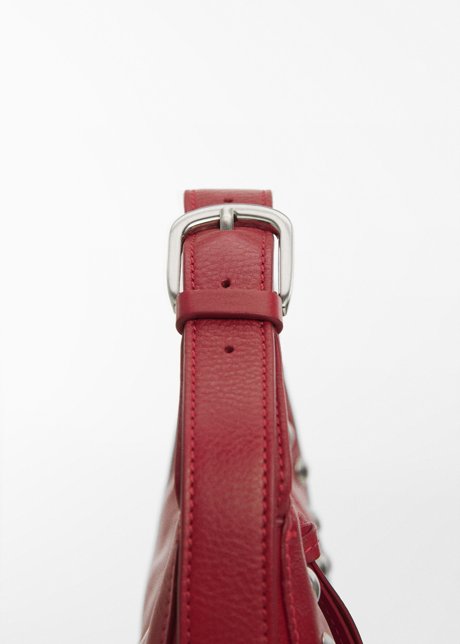 Stud leather bag - Woman | MANGO USA | MANGO (US)