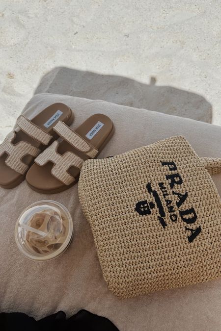Beach essentials 

Summer sandals 
Summer shoes 
Tote bag 
Beach bag 

#LTKFindsUnder50 #LTKTravel #LTKStyleTip