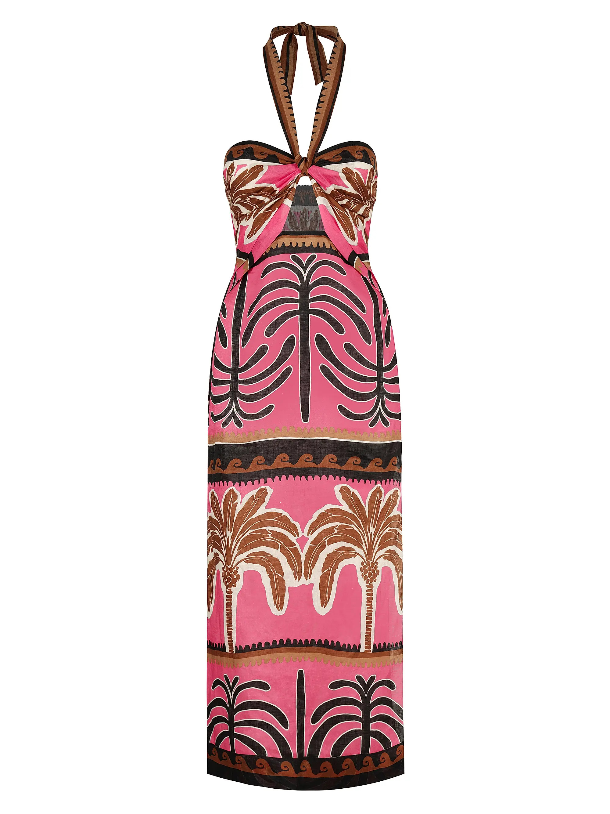 Shop Johanna Ortiz Unexpected Symbolism Linen Maxi Dress | Saks Fifth Avenue | Saks Fifth Avenue