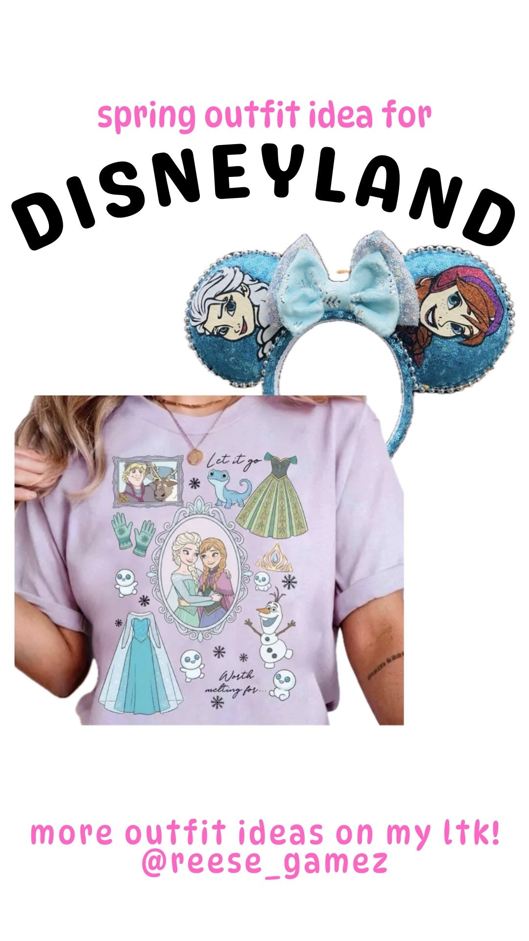 disney outfit, disneyland outfit, disney outfits, disneyland outfits, frozen outfit, disney princess outfit, anna outfit, elsa outfit, mickey ears, minnie ears

#LTKstyletip #LTKSeasonal #LTKtravel