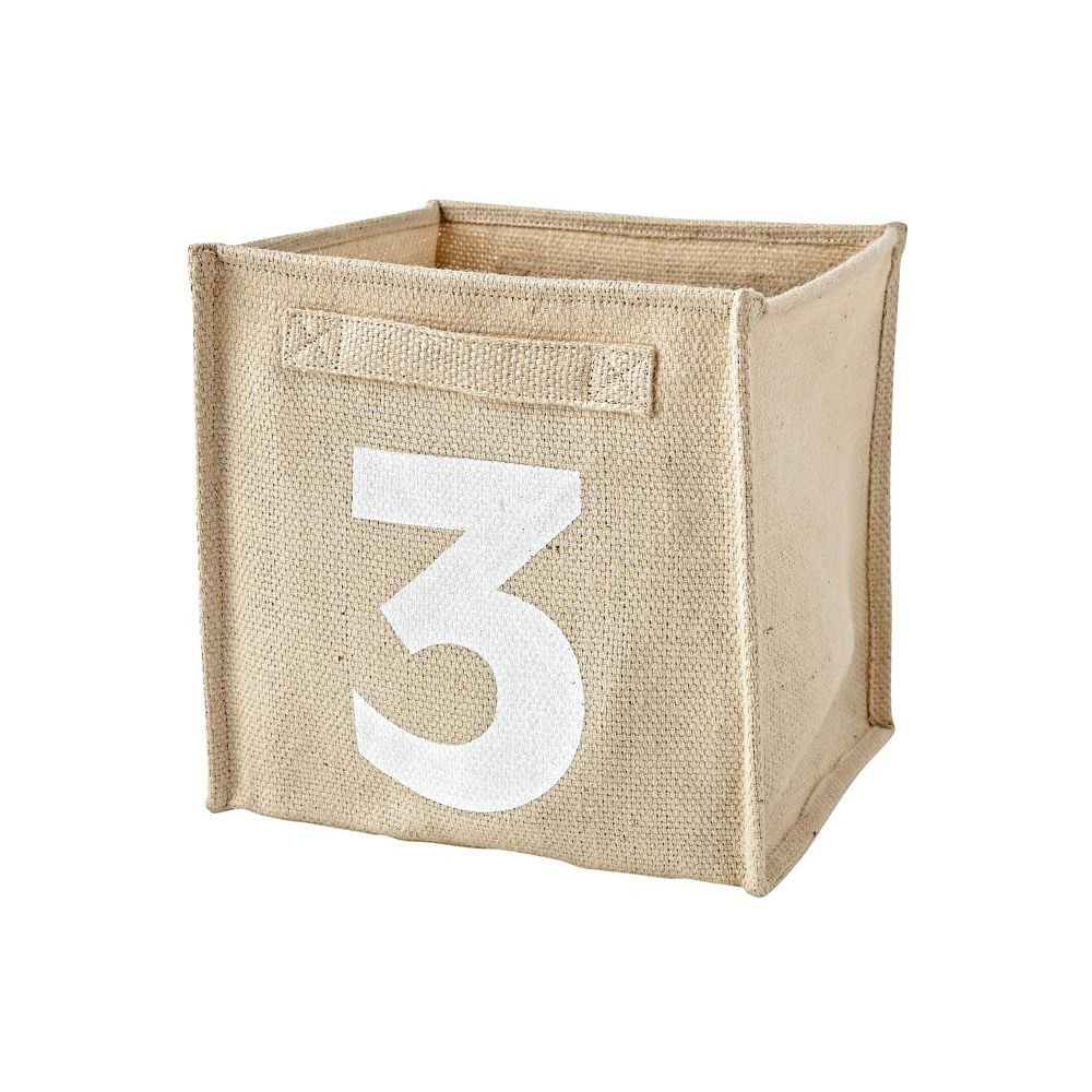 Alphanumeric 3/C Cube Bin | Crate & Barrel