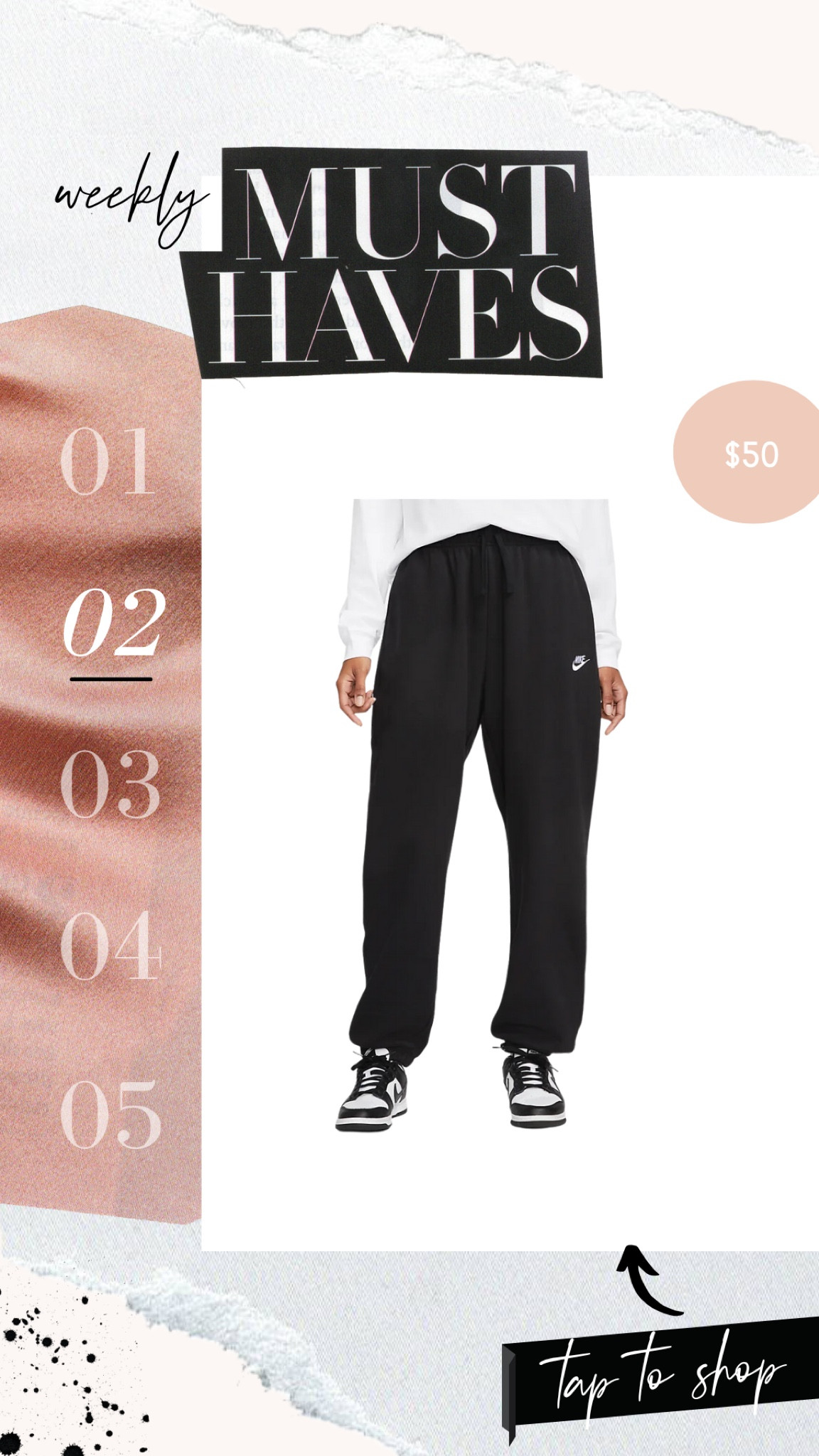 Sweatpants size large (run big) 
Oversized Nike sweatpants