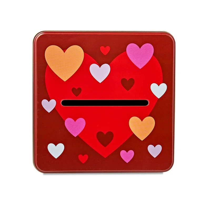 Valentine's Day Hearts Red Tin Mailbox, by Way To Celebrate | Walmart (US)