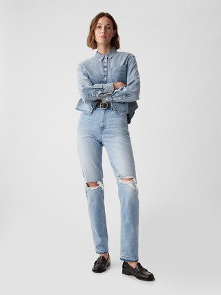 High Rise Cheeky Straight Jeans | Gap (CA)