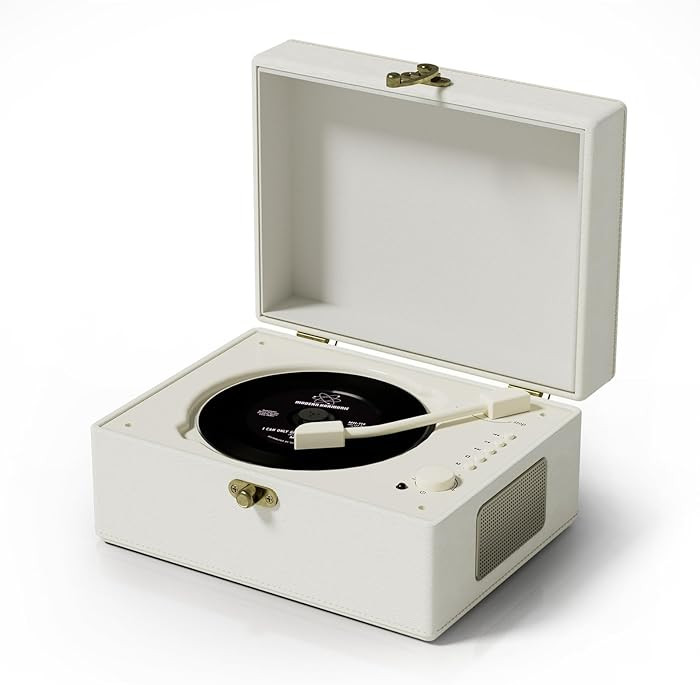 Rechargeable Leather CD Player with Speakers, Bluetooth Transmitter, Festival Gift, BGM Player fo... | Amazon (US)