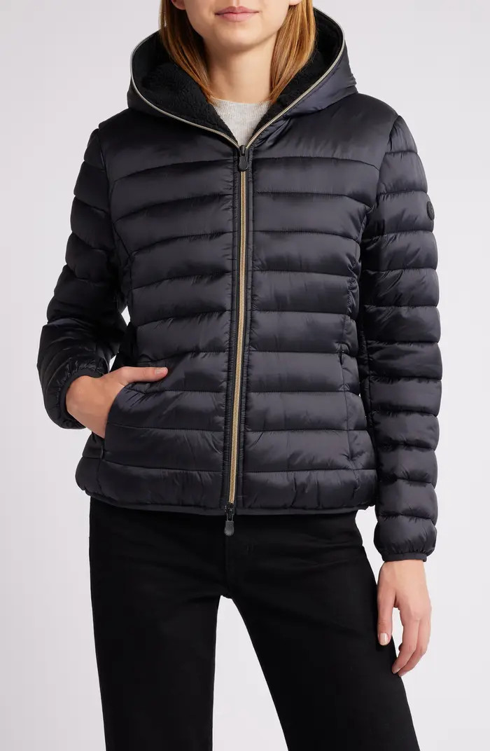 Save The Duck Elvira Quilted Water Repellent Hooded Puffer Jacket | Nordstrom | Nordstrom