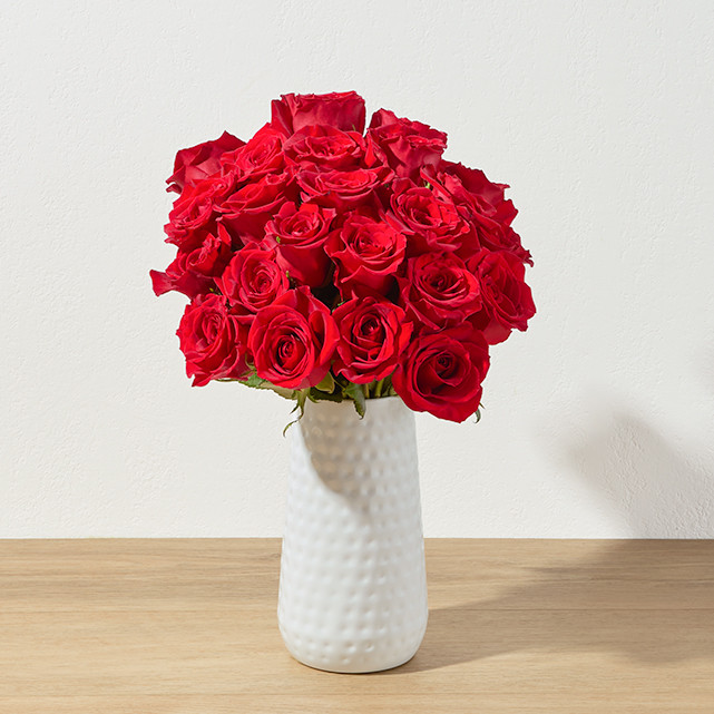 Red Rose Bouquet: Dozen Red Roses Arrangement - The Bouqs Co. | The Bouqs Co.