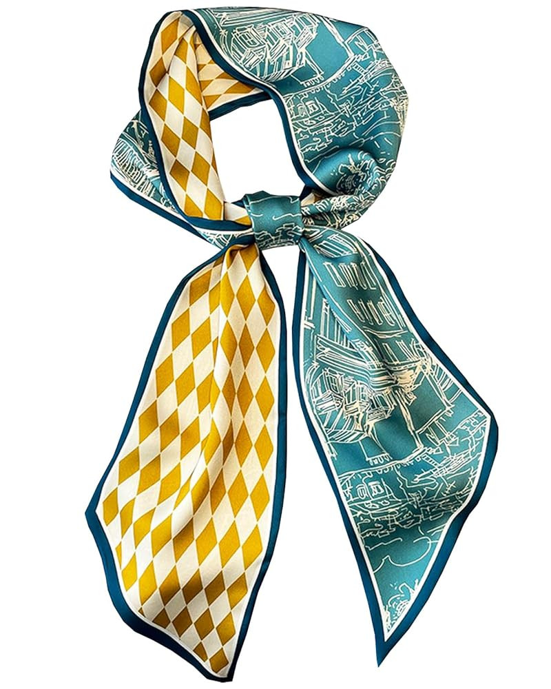 Purse Scarf For Handbags Head Scarves For Women's Hair Bags Scarfs Long Skinny Scarves Fashion Si... | Amazon (US)