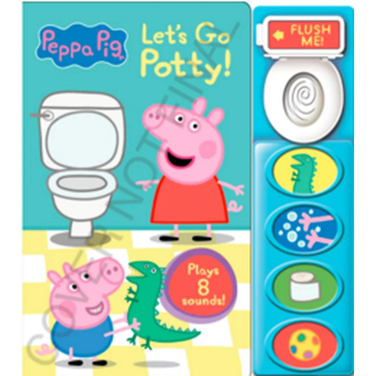 Peppa Pig: Let's Go Potty! Sound Book (Board Book) | Walmart (US)