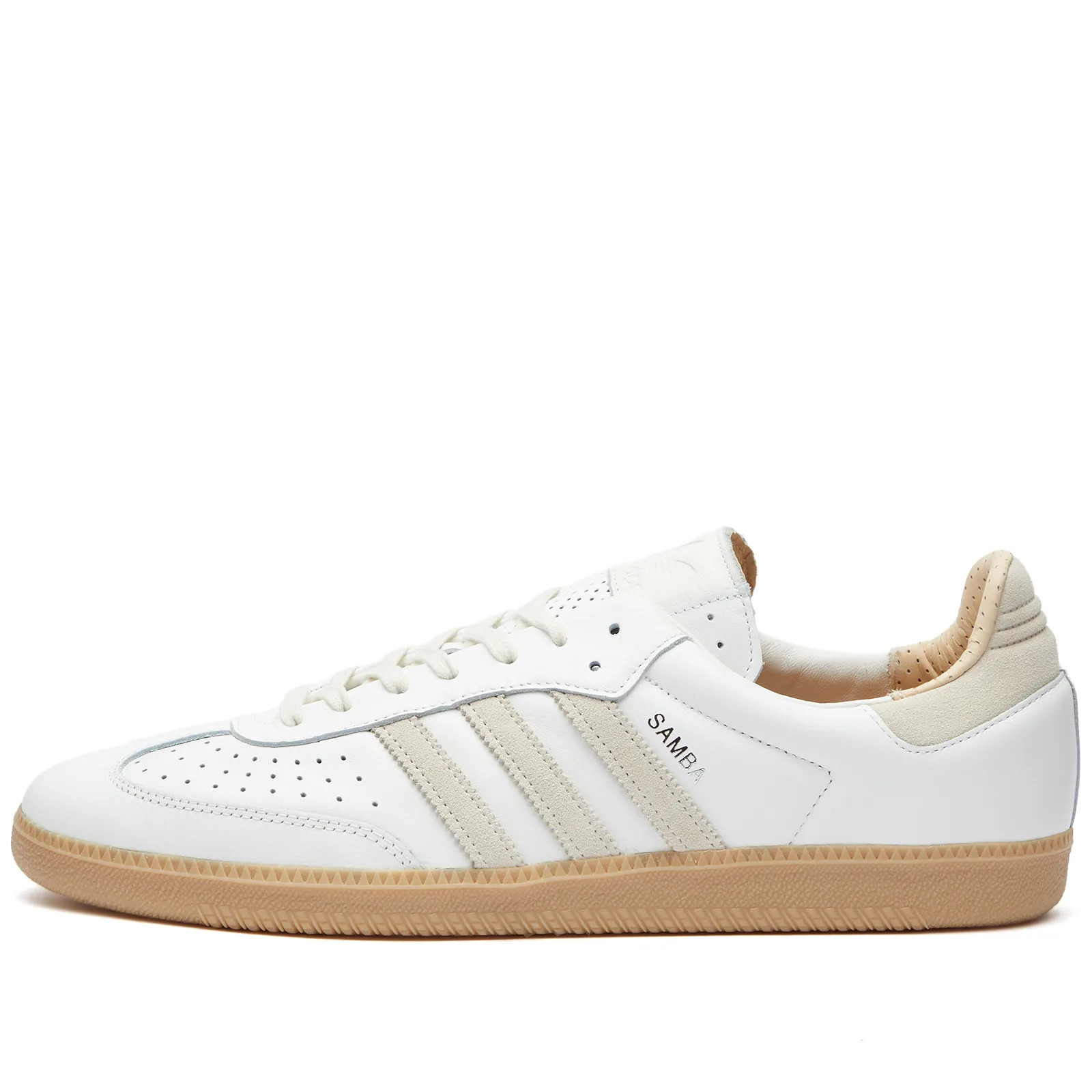 Adidas SAMBA OG Sneakers in Core White/Wonder White/Magic Beige, Size UK 12 | END. Clothing