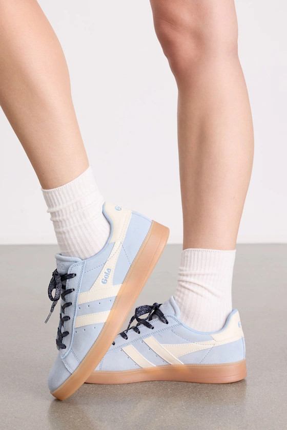 Aztec Air and Off White Suede Lace-Up Sneakers | Lulus