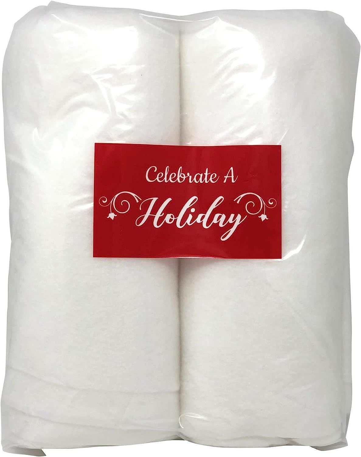 Celebrate A Holiday Christmas Snow Roll - 2 Packages of 3 Foot X 8 Foot Artificial Snow Blankets ... | Amazon (US)