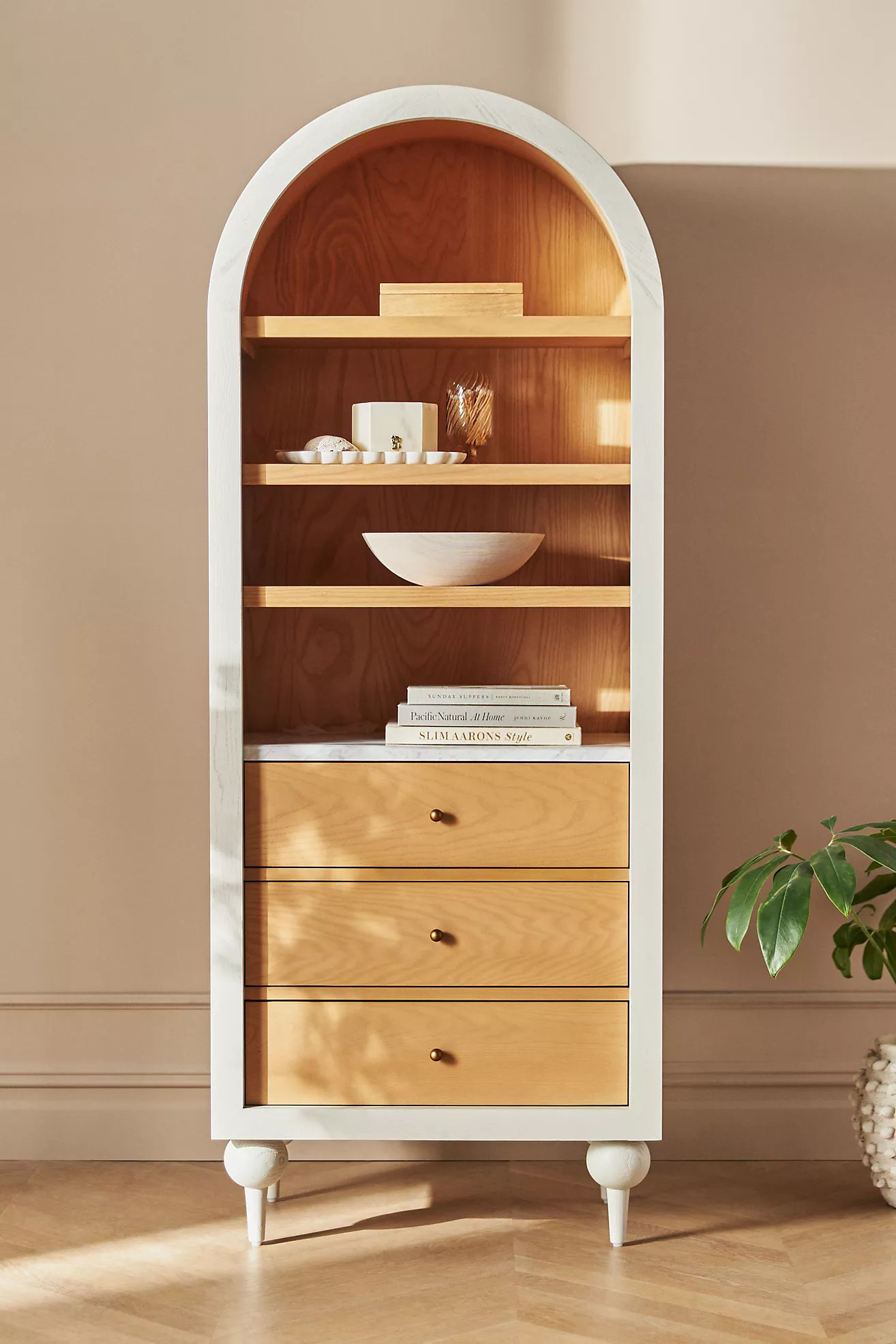 The Fern Marble Top Bookcase | Anthropologie (US)