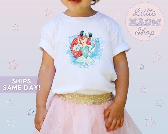 Ariel Princess Theme Park Shirt, Theme Park Mouse WDW Baby, First Trip, Matching WDW Family Shirt... | Etsy (US)