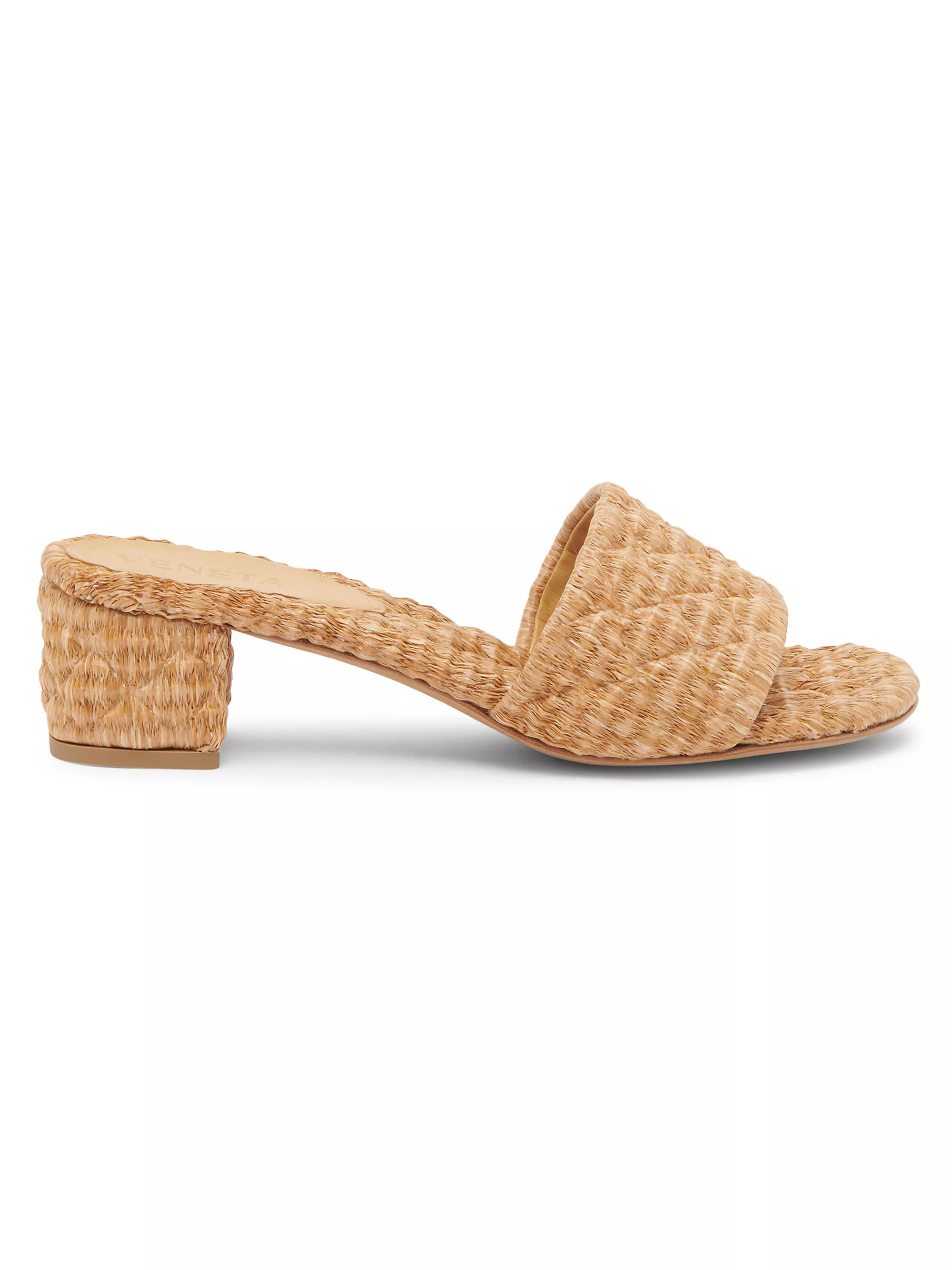 Amy Intreccio Raffia Mules | Saks Fifth Avenue