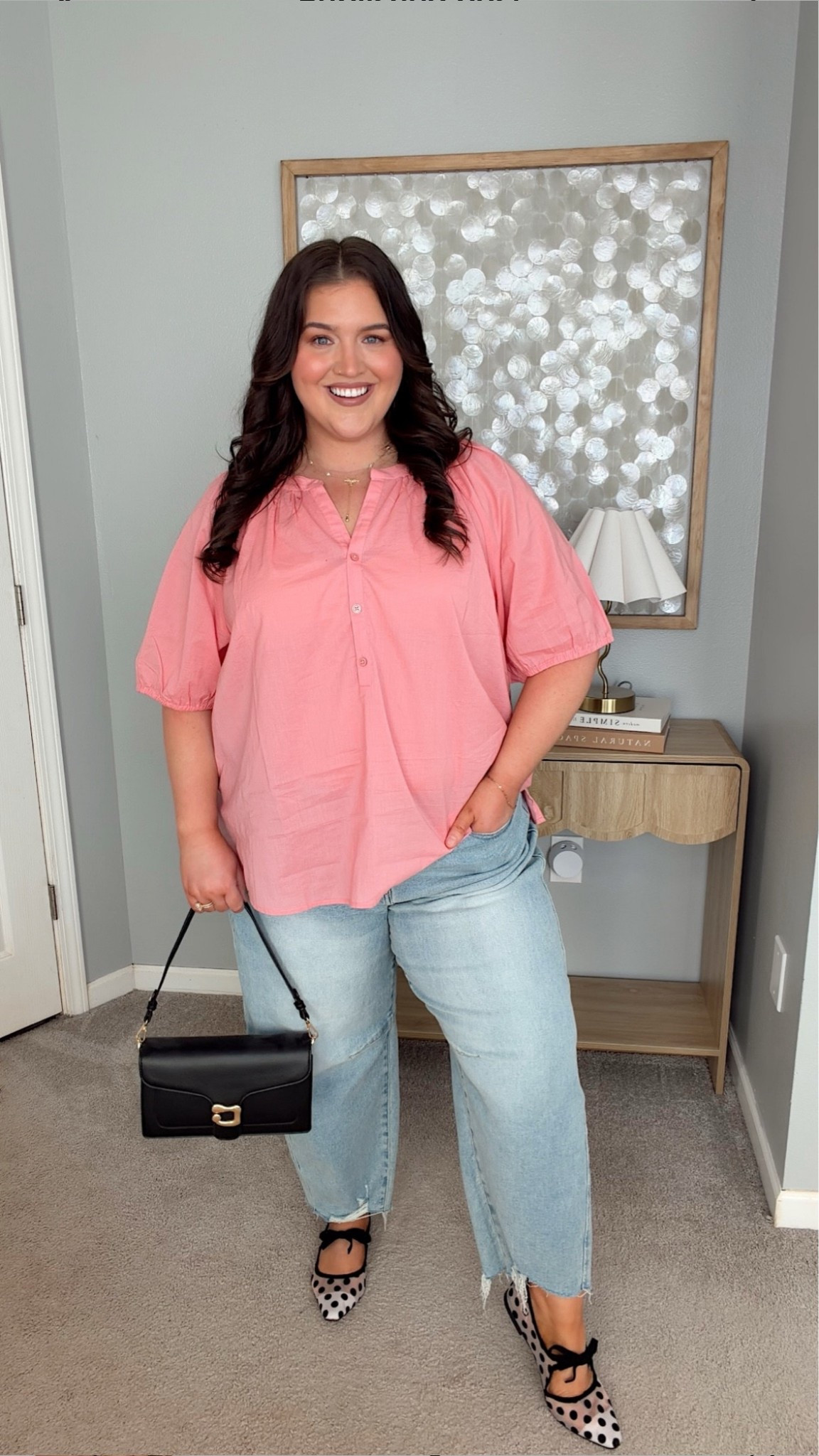 This pinkish/orange 🍊 top adds the perfect touch of color for an adorable spring outfit. These polka dot flats are adorable and on trend. The fit of Lane Bryant jeans is so flattering and the as always, the entire outfit is plus size approved. 
Casual spring outfit inspo, plus size spring outfit inspo 

#LTKSaleAlert #LTKPlusSize #LTKSeasonal