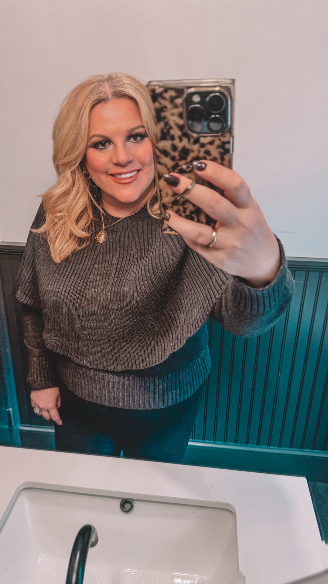 Another day, another fabulous fall sweater.
This with be the perfect top for Thanksgiving.
Styled with a chic caped overlay, this super soft cotton blend knit is a statement-making stunner. Crew neck. Long sleeves., thanksgiving, family photos

*cover photo was color corrected. Sweater gets lost in the background without color correction*

#LTKCyberWeek #LTKFindsUnder50 #LTKHoliday