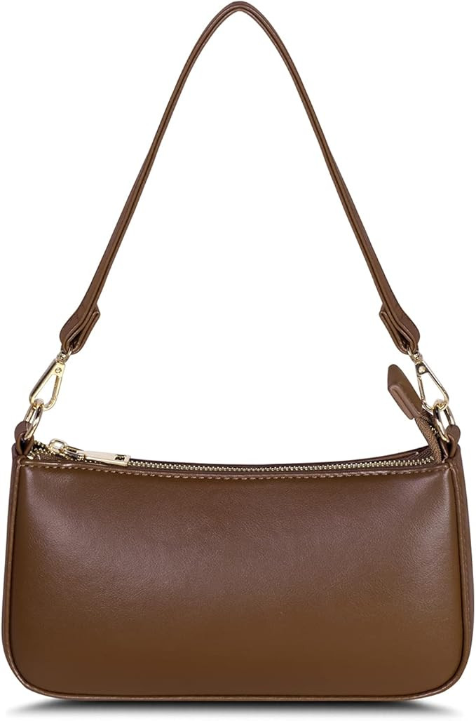 NIUEIMEE ZHOU Shoulder Bag for Women Retro Vegan Leather Classic Clutch Tote HandBags Purses with... | Amazon (US)