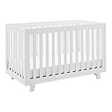 Storkcraft Beckett 3-in-1 Convertible Crib, White, Fixed Side Crib, Solid Pine and Wood Product Cons | Amazon (US)