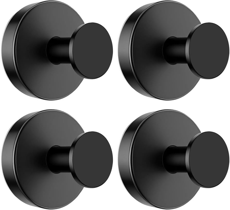 BKV Suction Cup Hooks for Glass Window,Removable Shower Hooks for Inside Shower,Metal Towel Hooks... | Amazon (US)