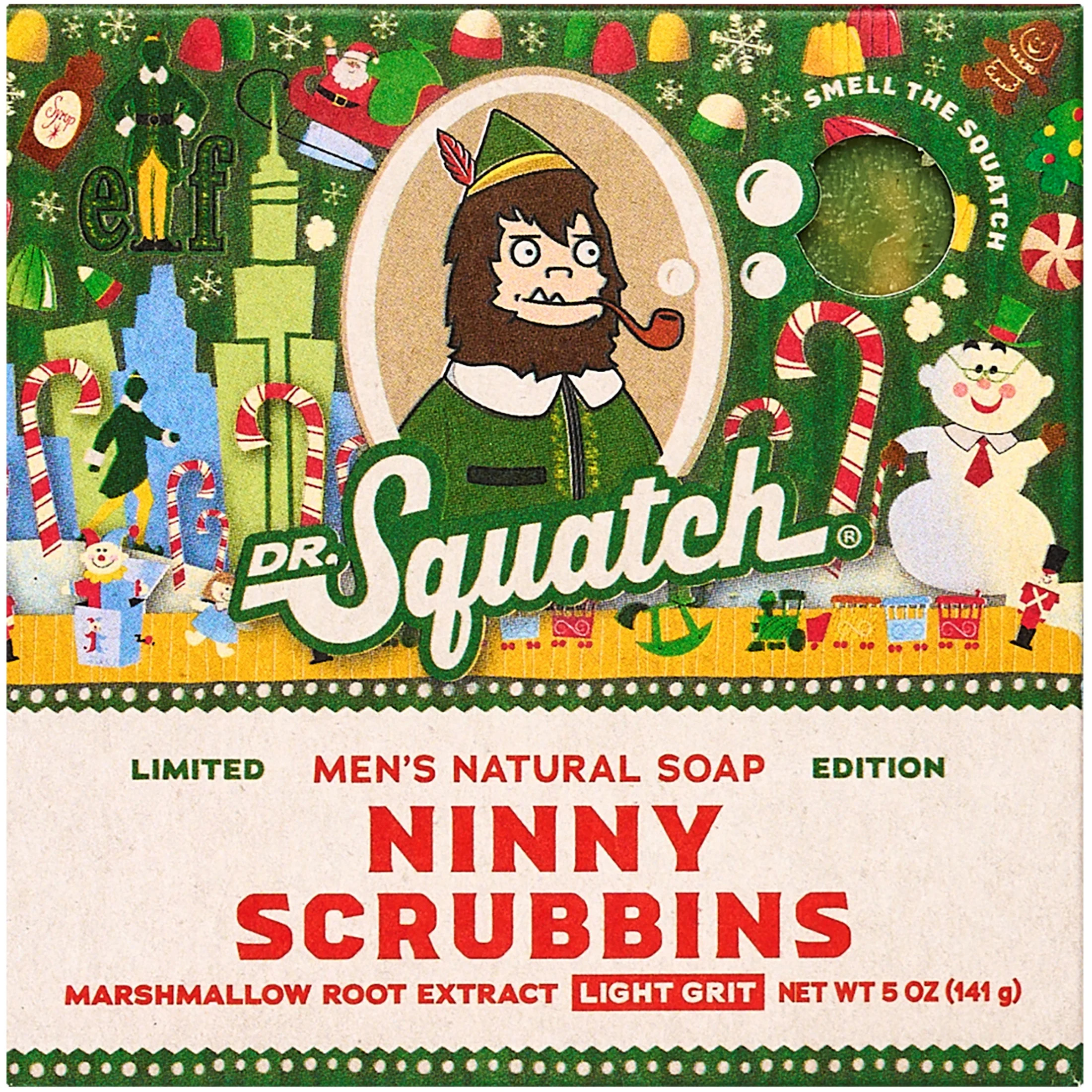 Dr. Squatch Ninny Scrubbins (Elf) Natural Bar Soap for Men, 5 oz | Walmart (US)