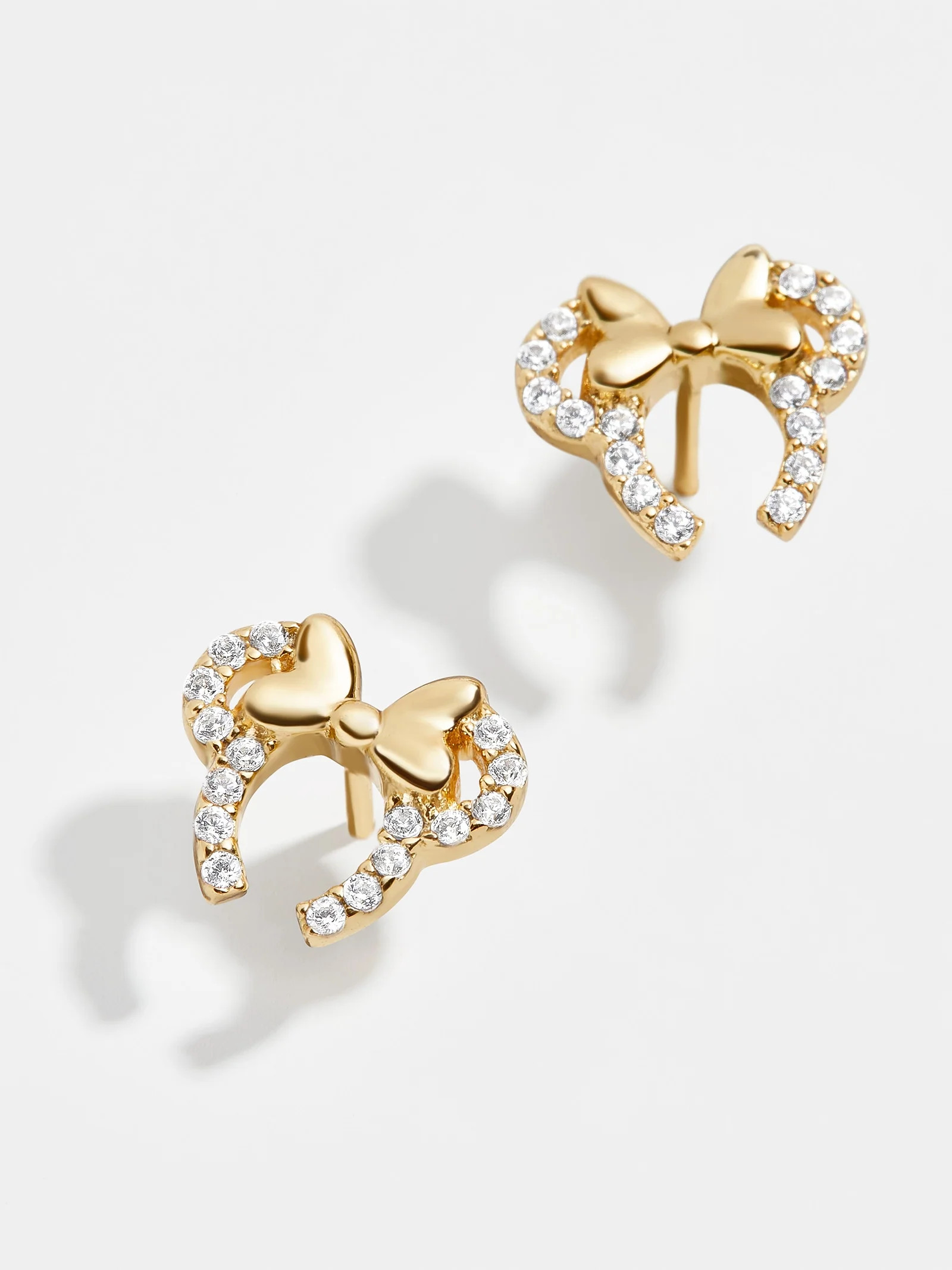 Disney 18K Gold Sterling Silver & Cubic Zirconia Headband Studs | BaubleBar (US)