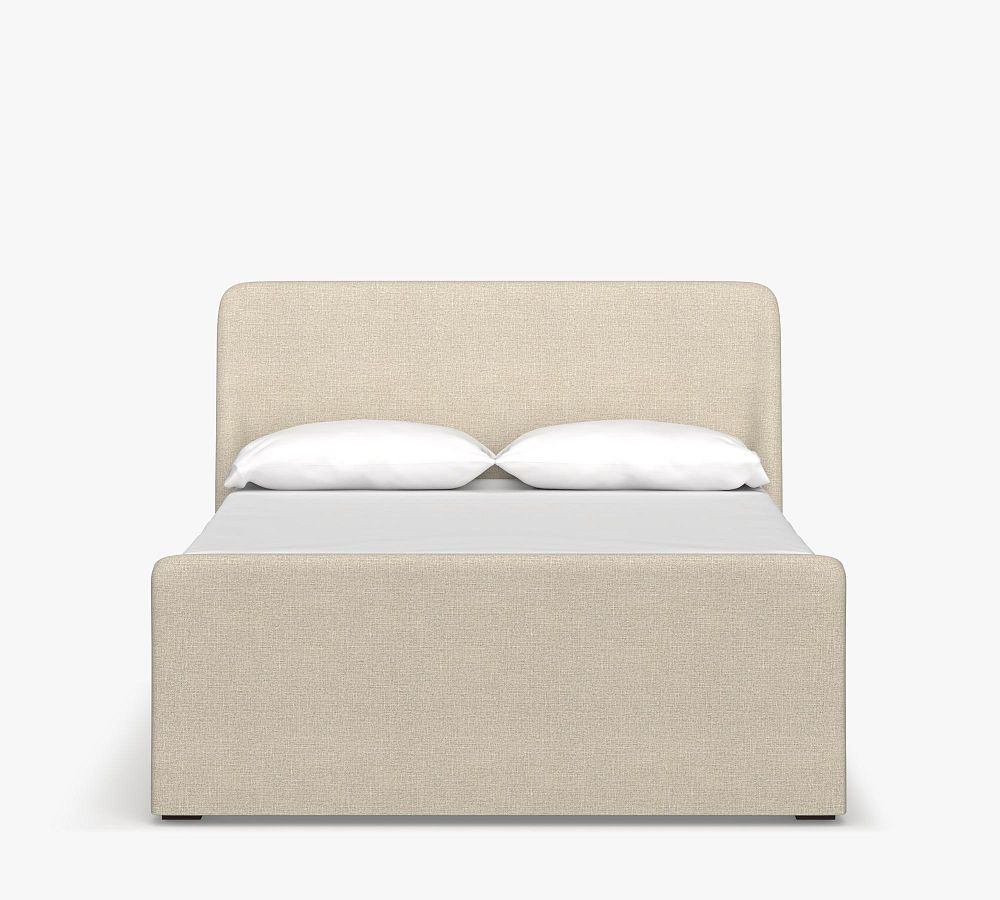 Layton Upholstered Sleigh Bed | Pottery Barn (US)