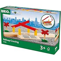 BRIO World 33388 - Railway Crossing - 4 Piece Wooden Toy Train Accessory for Kids Ages 3 and Up | Amazon (US)