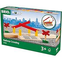 BRIO World 33388 - Railway Crossing - 4 Piece Wooden Toy Train Accessory for Kids Ages 3 and Up | Amazon (US)