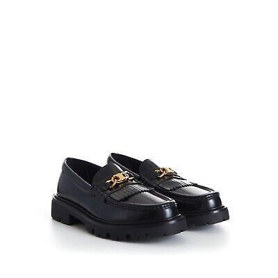 CELINE 1150$ MARGARET Loafer - Triomphe Chain, Black Leather  | eBay | eBay US