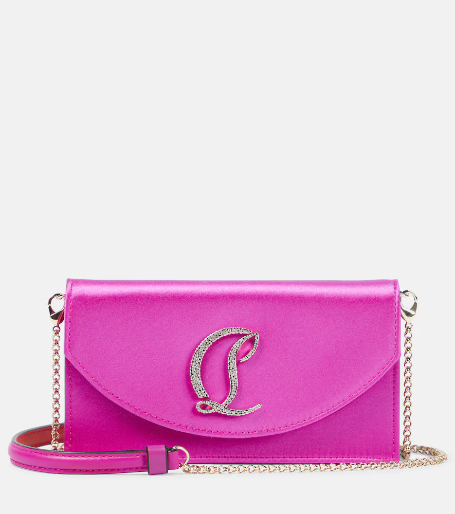 Christian Louboutin Loubi54 satin clutch | Mytheresa (US/CA)