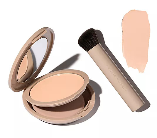 No Makeup Makeup 4-in-1 Foundation with Brush - QVC.com | QVC