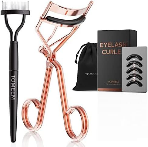 Eyelash Curler with Comb, Professional Volumizing Lash Lift Kit Lash Curler with Refill Pads for ... | Amazon (US)