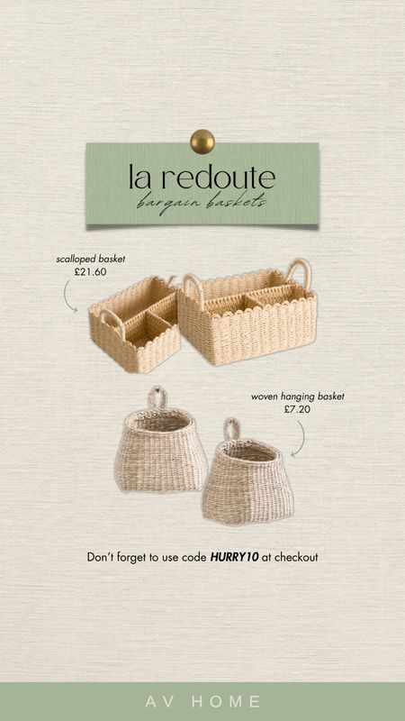 Baskets on sale 

#LTKhome #LTKsalealert #LTKeurope