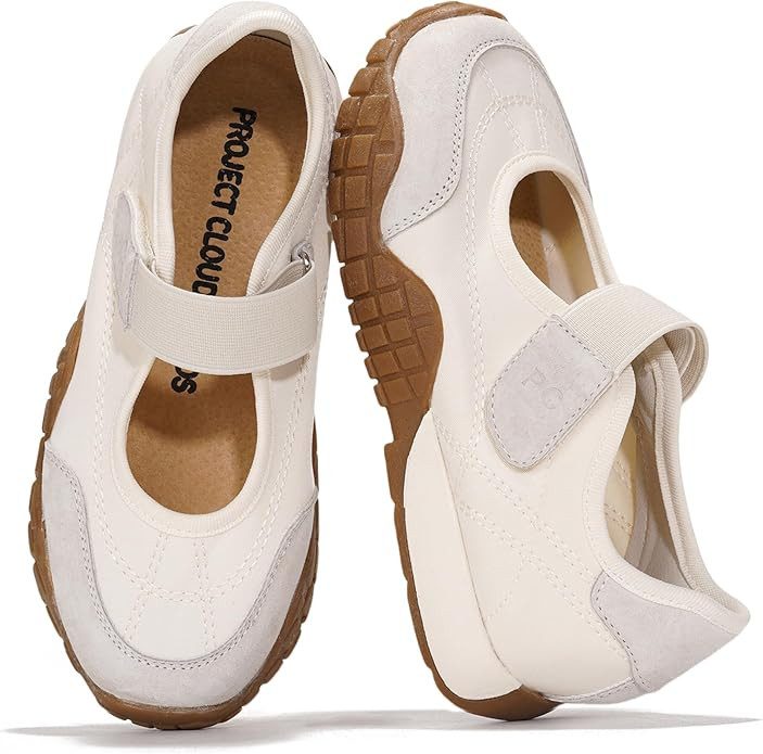 Project Cloud Girls Shoes - Memory Foam Insole Kids Shoes Girls Sneakers - Lightweight Mary Jane ... | Amazon (US)