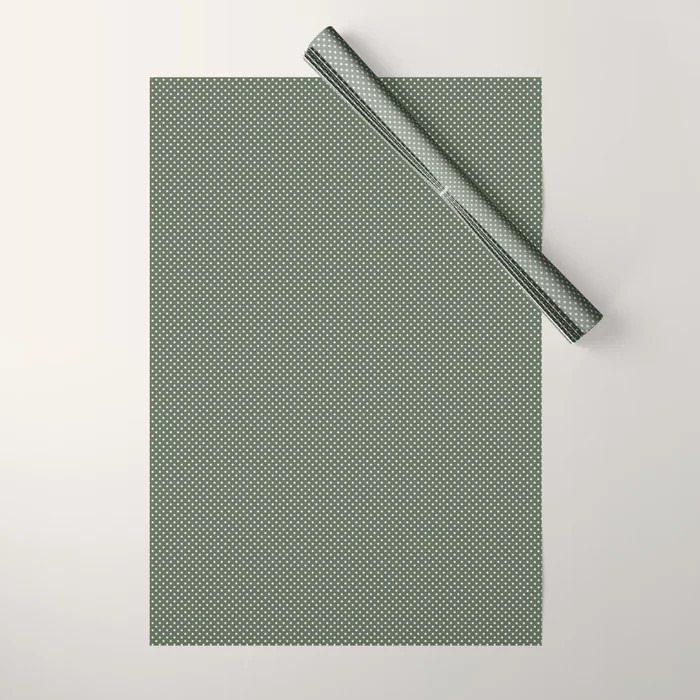Evergreen Dots Wrapping Paper | Society6