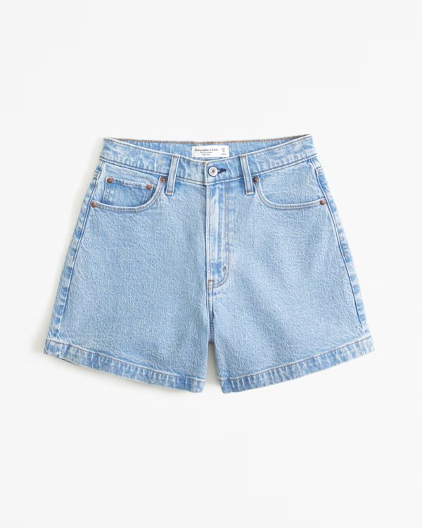 Women's Curve Love High Rise Dad Short | Women's | Abercrombie.com | Abercrombie & Fitch (US)