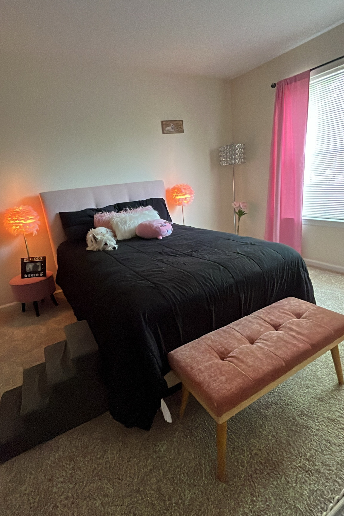 My bedroom  
Floor lamp and stool from Homegoods 
Decor pillows are old from a different bedding set 

#LTKhome