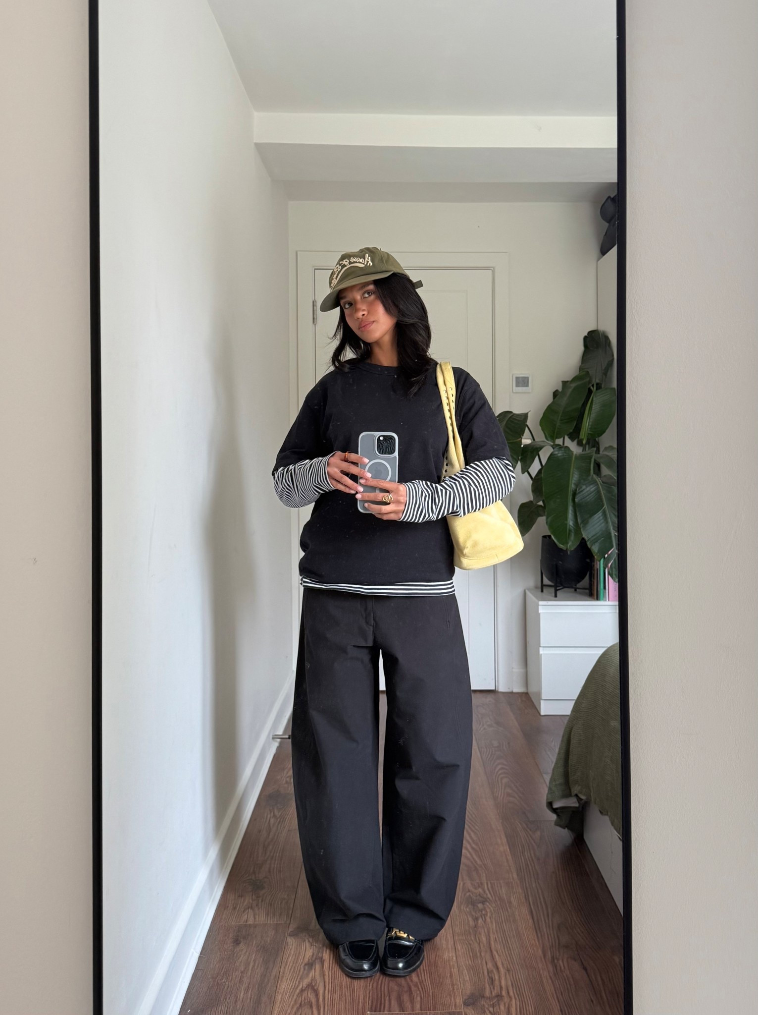 Feeling like a little bumble bee 🐝a true sucker for a stripe such an easy way to add extra layering to elevate a basic outfit. ALSO <3 THIS BAG <3 another sisters and seekers staple which i cant link through here but they are smashing it 

#LTKstyletip #LTKuk #LTKeurope