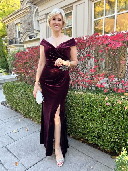 Look stunning this Christmas as a wedding guest, mother of the bride, Christmas party guest or on New Years in this gorgeous velvet gown.

#LTKSeasonal #LTKHoliday #LTKwedding