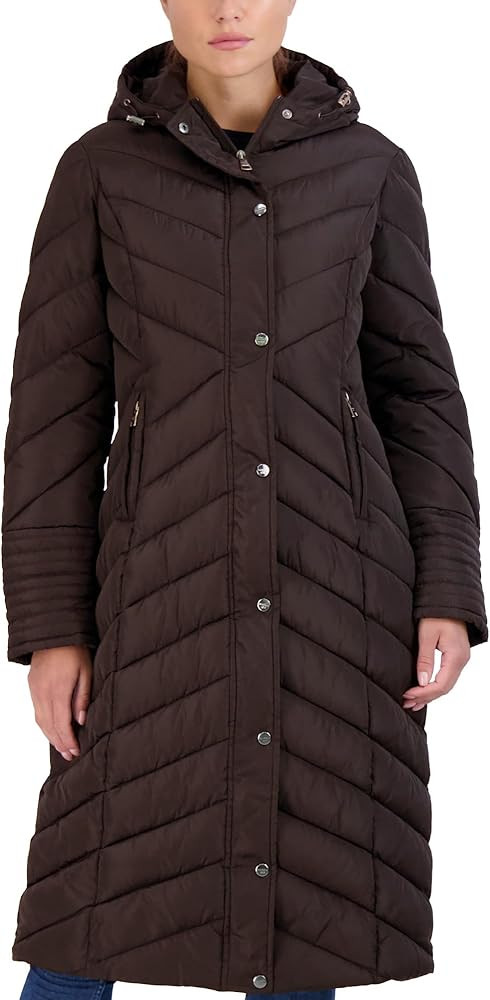 Madden Girl Womens Maxi Puffer Winter Coats - Long Quilted Jackets for Women Weather Resistant Pu... | Amazon (US)