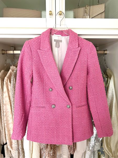 This pink blazer is now 15% off plus comes in a new hot pink too! Fits TTS 

#LTKunder100 #LTKsalealert #LTKSale