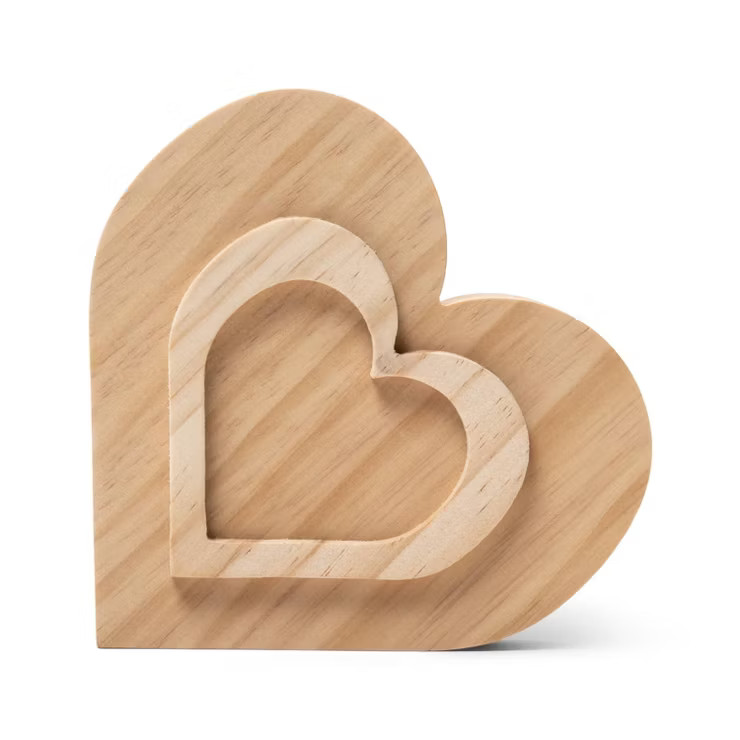 Valentine's Day Layered Wood Heart Base - Mondo Llama™ | Target