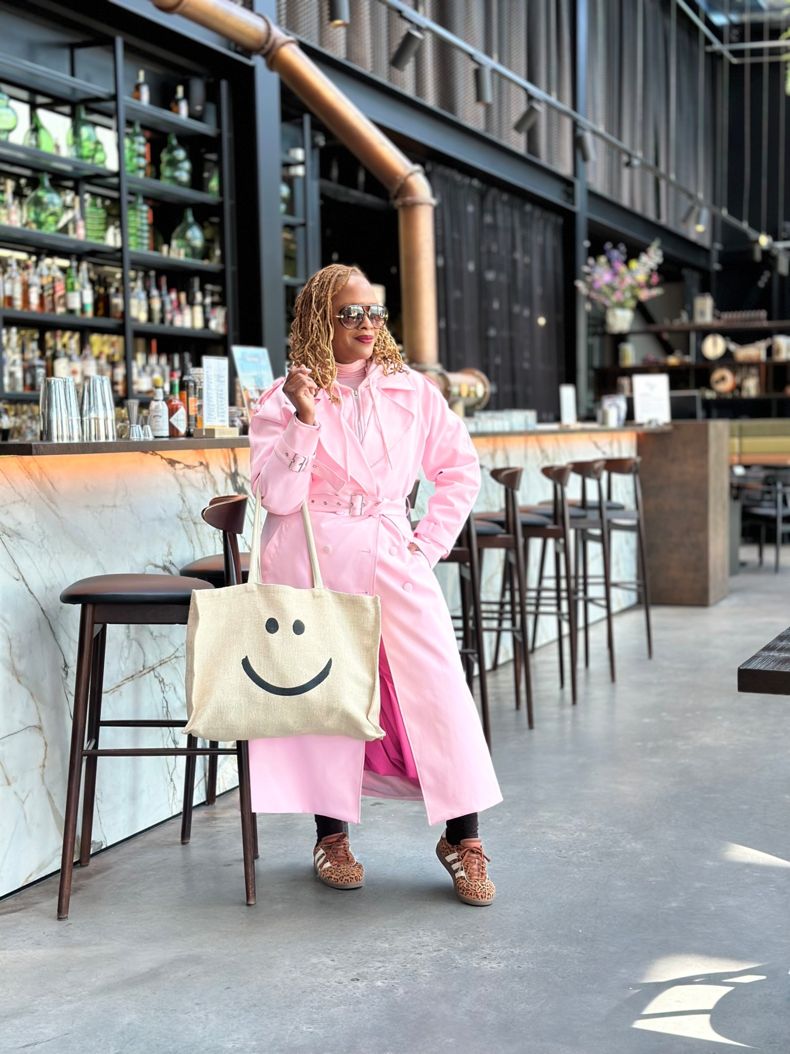 Sightseeing travel outfit 
Pink trench
Pink maxi bubble skirt
Leopard Sneakers 
@Macys @adidas 

#LTKvlog #LTKdayinmylife #LTKTravel