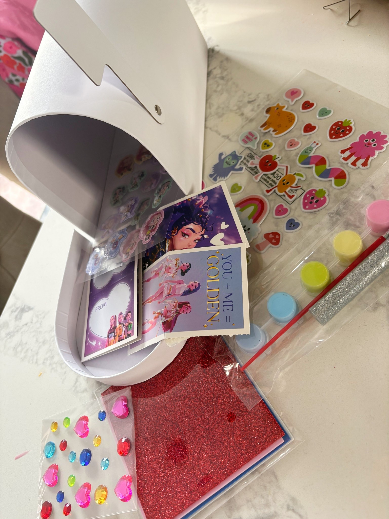 Valentines classroom exchange box
DIY Valentine box
Valentine mailbox
Kids valentines craft
Valentine craft for kids
Valentine mailbox craft
Target home decor
K-pop demon hunters valentines cards
K-pop demon hunters stickers
KPDH valentines
Kpop Valentine’s classroom exchange 


#LTKKids #LTKmomlife #LTKValentine